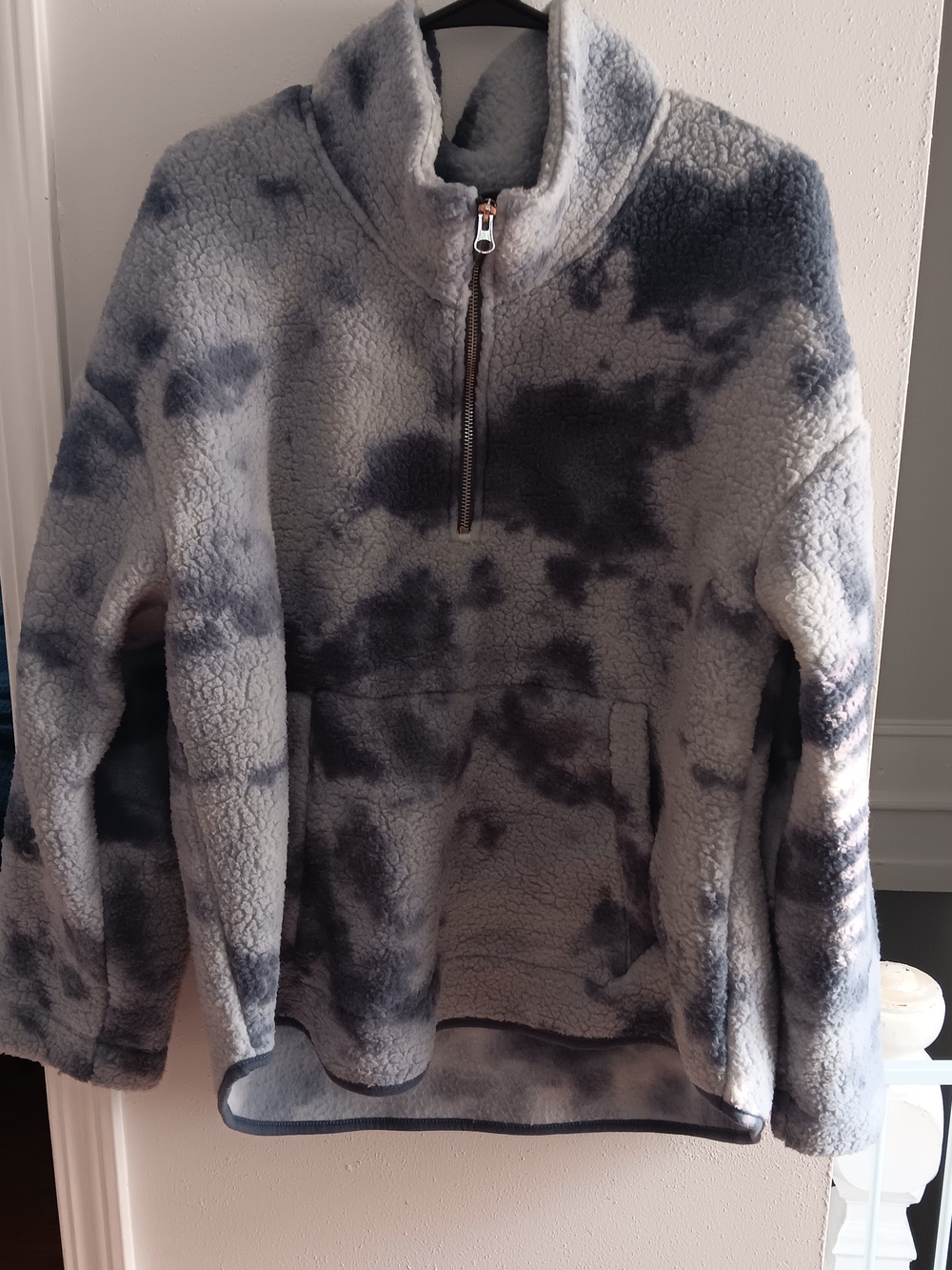 Old Navy Tie-Dye Sherpa Half-Zip Pullover